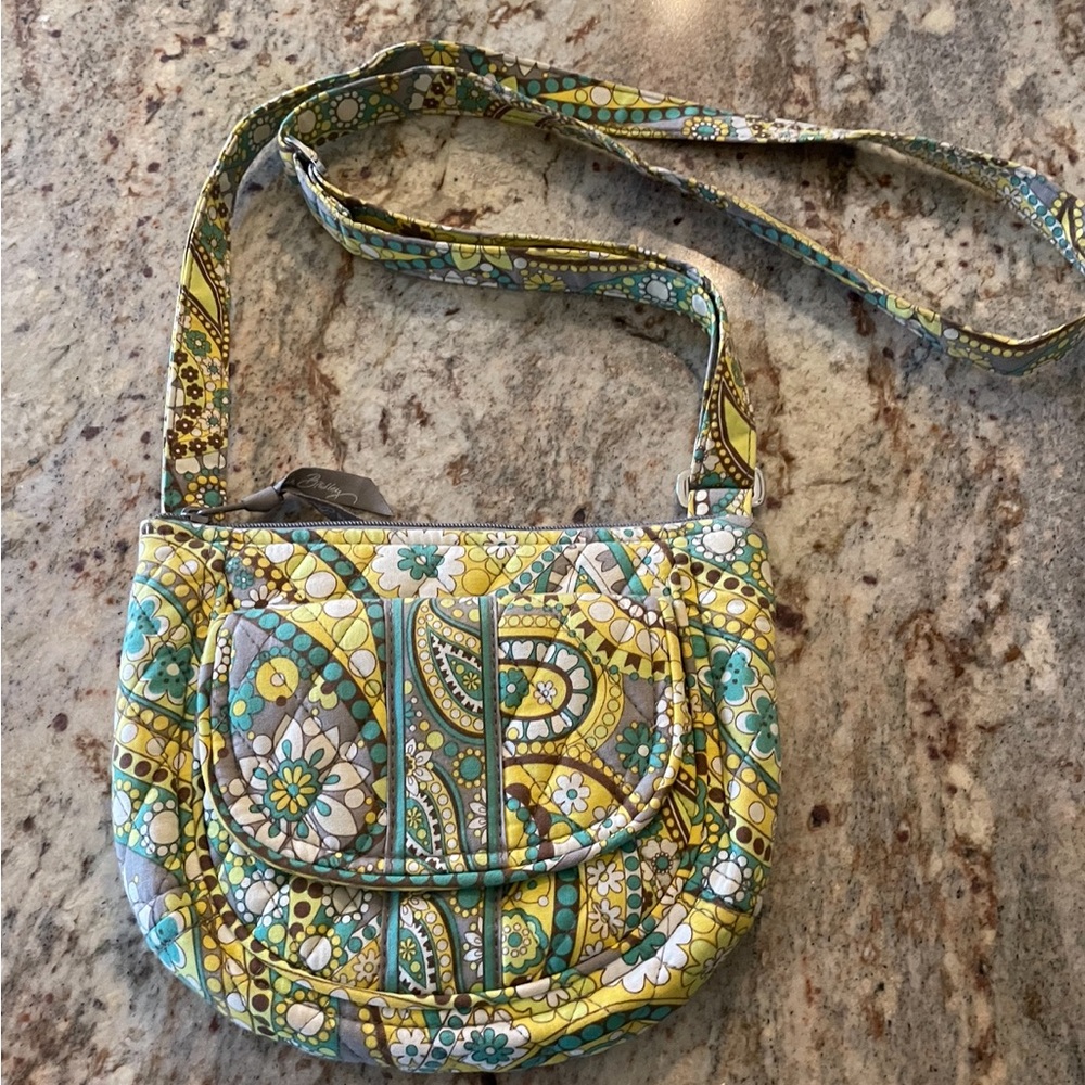 Vera Bradley Lemon Parfait Lizzy crossbody purse